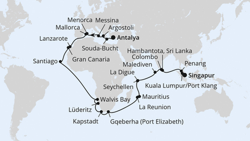 Weltenbummler Mittelmeer, Afrika & Indischer Ozean Weltenbummler Mittelmeer, Afrika & Indischer Ozean