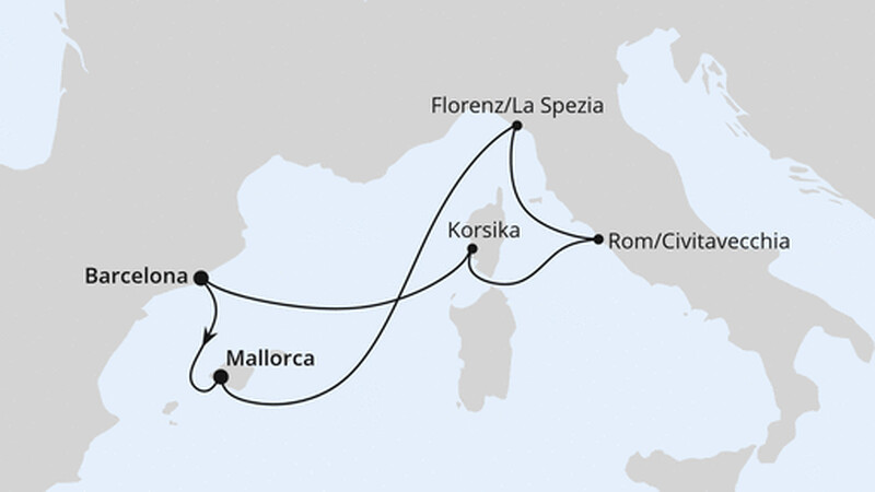Mediterrane Schätze mit Korsika ab Barcelona 2 Mediterrane Schätze mit Korsika ab Barcelona 2