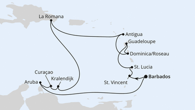 Karibische Inseln ab Barbados Karibische Inseln ab Barbados