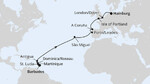 Von Barbados über die Azoren nach Hamburg
