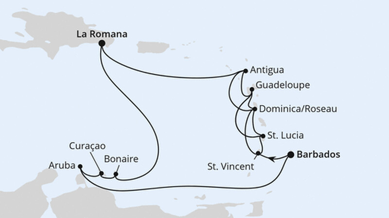 Karibische Insel-Rundreise ab Barbados Karibische Insel-Rundreise ab Barbados