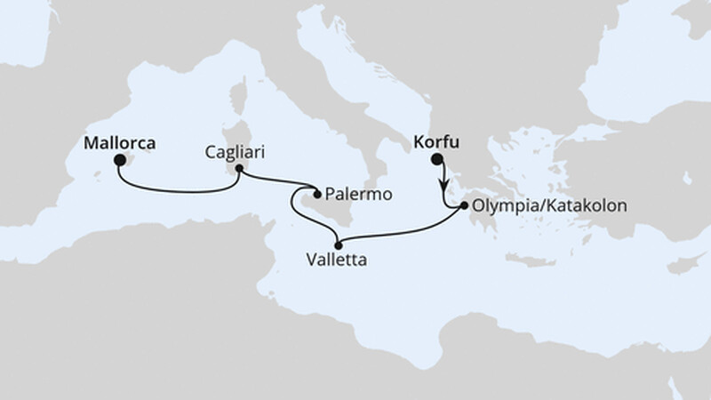Mittelmeerinseln von Korfu nach Mallorca Mittelmeerinseln von Korfu nach Mallorca