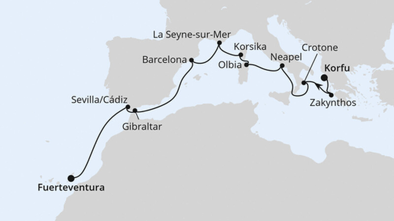 Griechenland, Andalusien & Kanaren ab Korfu 2 Griechenland, Andalusien & Kanaren ab Korfu 2