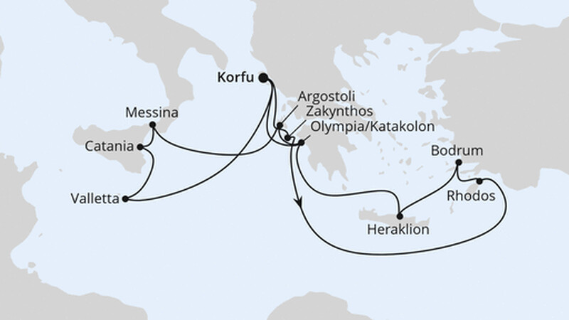 Griechenland & Mittelmeerinseln ab Korfu 2 Griechenland & Mittelmeerinseln ab Korfu 2