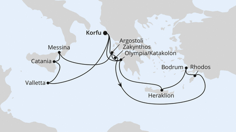 Griechenland & Mittelmeerinseln ab Korfu 2 Griechenland & Mittelmeerinseln ab Korfu 2
