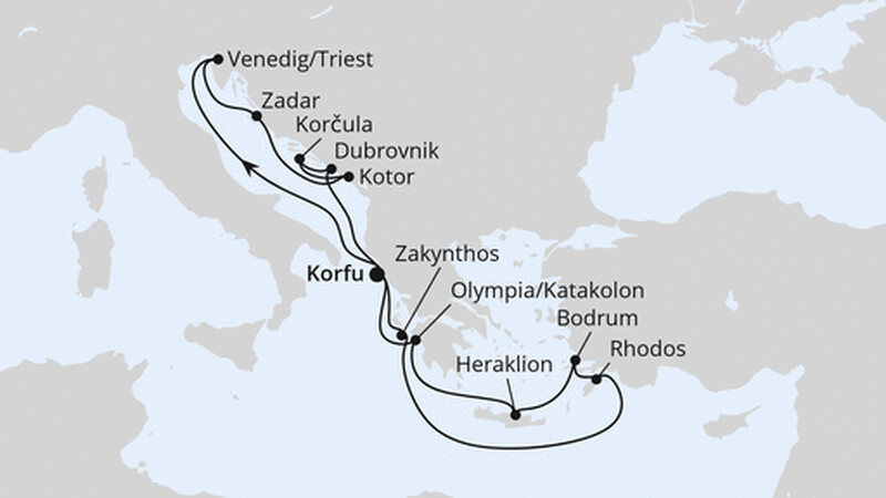 Adria & Griechenland ab Korfu 2 Adria & Griechenland ab Korfu 2