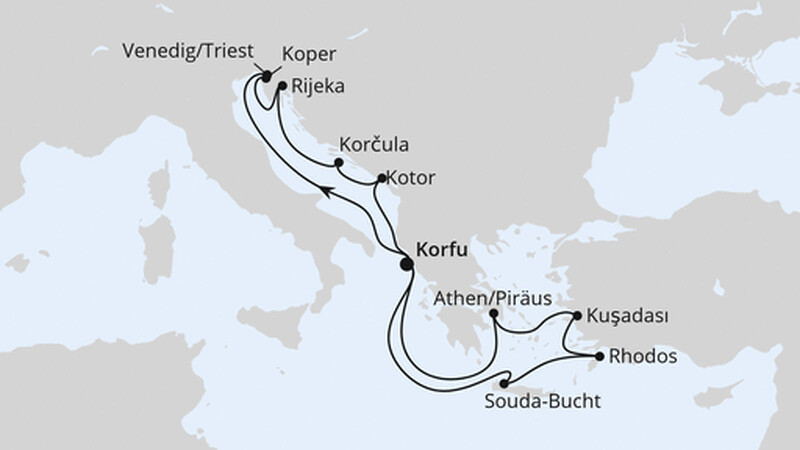 Adria & Griechenland ab Korfu 1 Adria & Griechenland ab Korfu 1