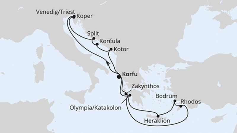 Adria & Griechenland ab Korfu 2 Adria & Griechenland ab Korfu 2