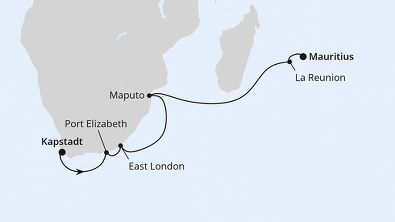 Südafrika mit La Réunion & Mauritius 1 Südafrika mit La Réunion & Mauritius 1