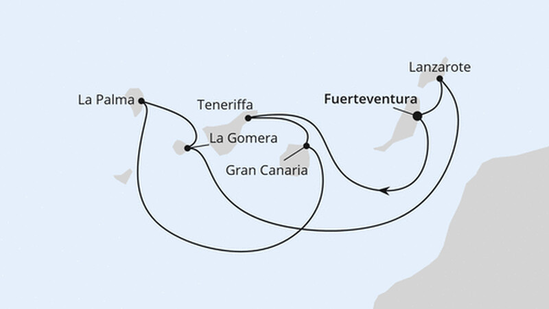 Kanaren mit La Gomera ab Fuerteventura Kanaren mit La Gomera ab Fuerteventura