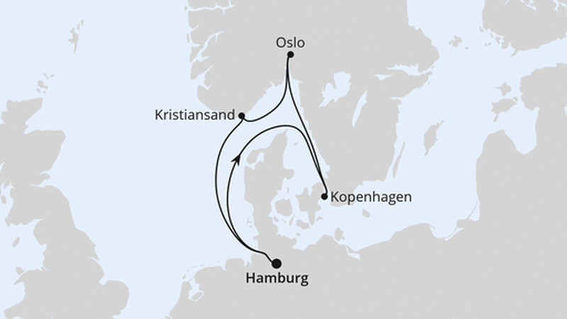 Norwegen & Dänemark ab Hamburg Norwegen & Dänemark ab Hamburg