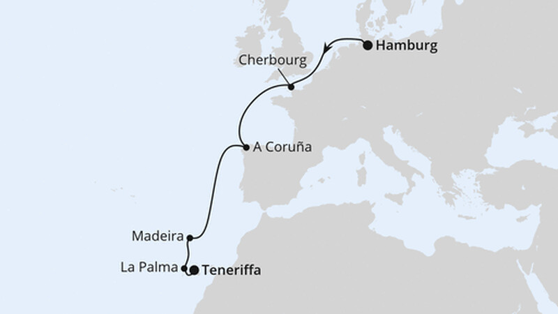 Von Hamburg über Portugal nach Teneriffa Von Hamburg über Portugal nach Teneriffa