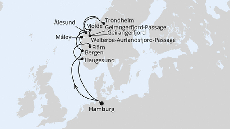 Norwegens Fjord-Weltnaturerbe ab Hamburg 2 Norwegens Fjord-Weltnaturerbe ab Hamburg 2