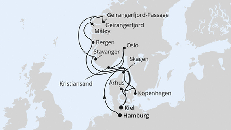 Große Skandinavien-Reise von Hamburg nach Kiel 2 Große Skandinavien-Reise von Hamburg nach Kiel 2