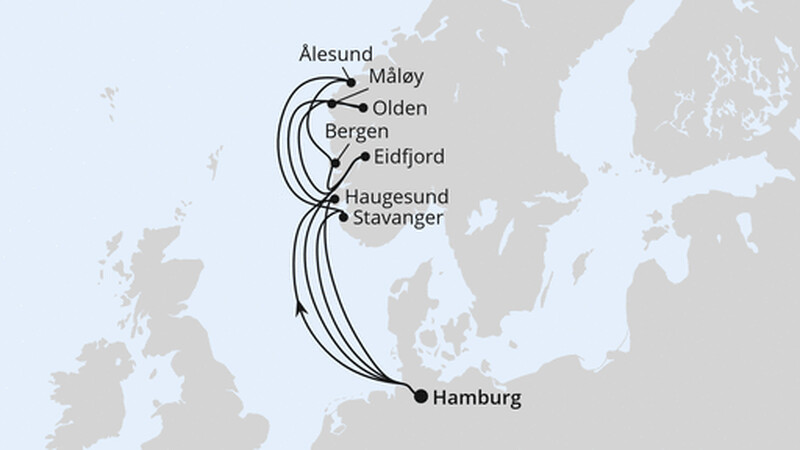 Große Norwegen-Reise ab Hamburg 1 Große Norwegen-Reise ab Hamburg 1
