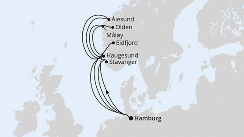 Große Norwegen-Reise ab Hamburg 1 Große Norwegen-Reise ab Hamburg 1