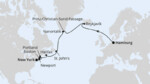 Von Hamburg über Grönland nach New York
