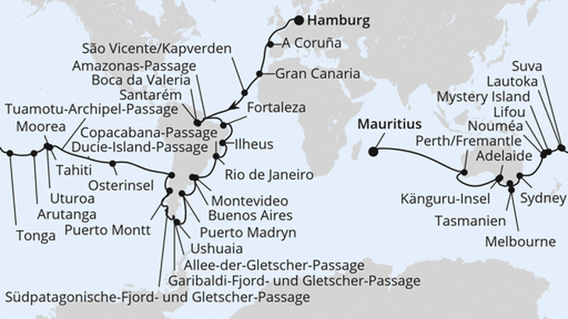 Von Hamburg nach Mauritius Von Hamburg nach Mauritius
