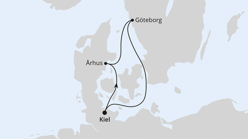 Minikreuzfahrt nach Dänemark & Schweden ab Kiel Minikreuzfahrt nach Dänemark & Schweden ab Kiel