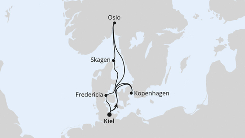 Skandinavien mit Oslo ab Kiel Skandinavien mit Oslo ab Kiel