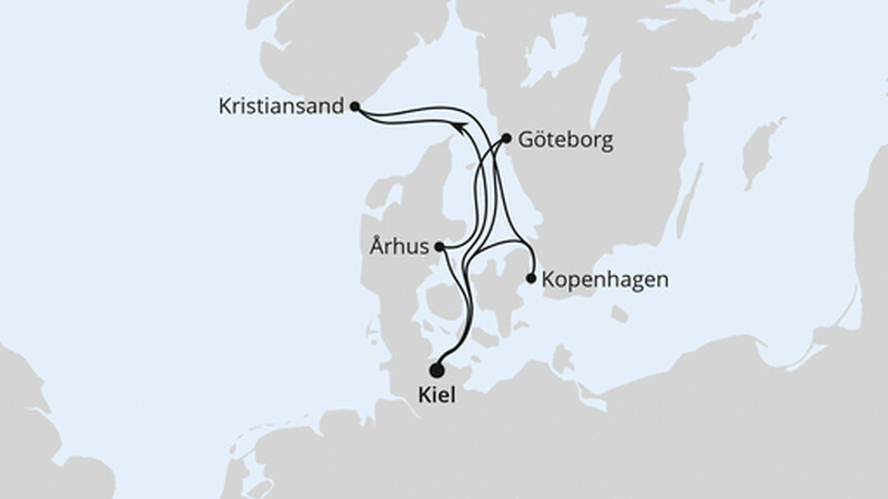 Skandinavien ab Kiel Skandinavien ab Kiel