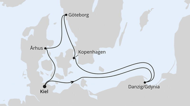 Schweden, Polen & Dänemark ab Kiel Schweden, Polen & Dänemark ab Kiel