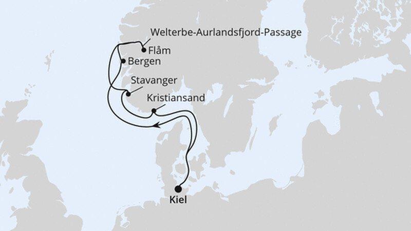 Norwegens Welterbe ab Kiel Norwegens Welterbe ab Kiel