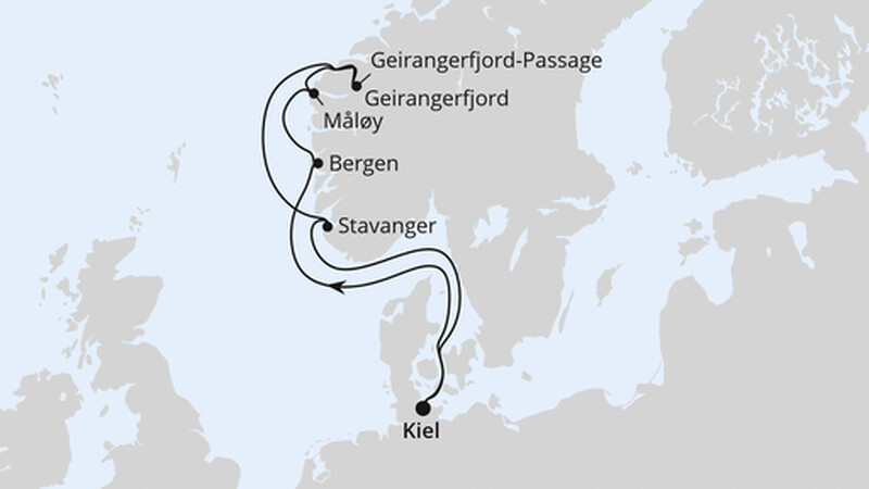 Norwegens Welterbe ab Kiel 1 Norwegens Welterbe ab Kiel 1