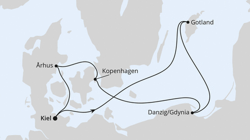 Schweden, Polen & Dänemark ab Kiel 1 Schweden, Polen & Dänemark ab Kiel 1