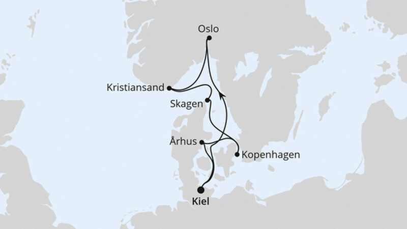 Skandinavische Highlights ab Kiel Skandinavische Highlights ab Kiel