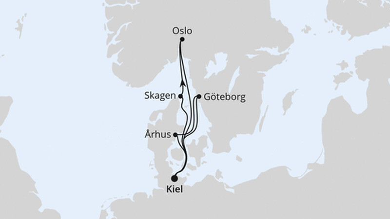 Skandinavien mit Oslo ab Kiel Skandinavien mit Oslo ab Kiel