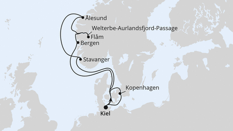 Skandinavien mit Fjord-Welterbe ab Kiel 1 Skandinavien mit Fjord-Welterbe ab Kiel 1