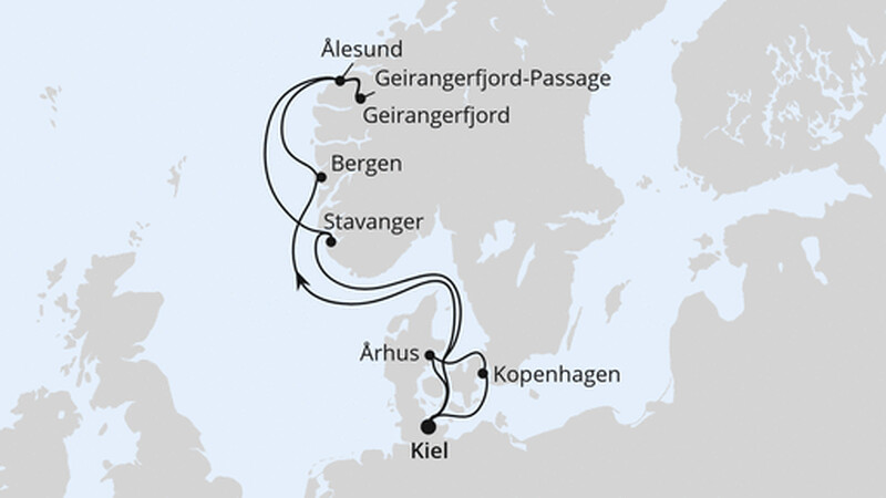 Norwegen & Dänemark ab Kiel 1 Norwegen & Dänemark ab Kiel 1