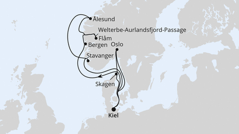 Norwegen & Dänemark ab Kiel 2 Norwegen & Dänemark ab Kiel 2