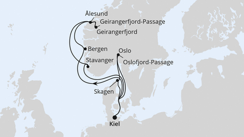 Norwegen & Dänemark ab Kiel 2 Norwegen & Dänemark ab Kiel 2