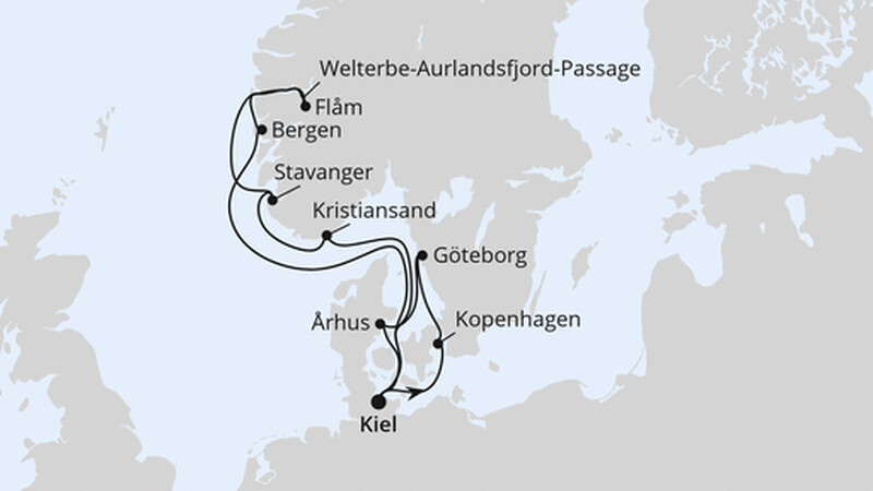 Norwegens Welterbe mit Schweden & Dänemark ab Kiel Norwegens Welterbe mit Schweden & Dänemark ab Kiel