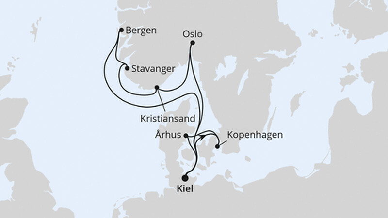 Dänemark & Norwegen ab Kiel Dänemark & Norwegen ab Kiel