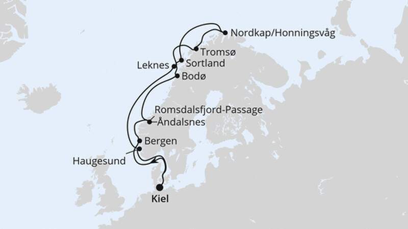 Norwegen mit Lofoten & Nordkap ab Kiel Norwegen mit Lofoten & Nordkap ab Kiel