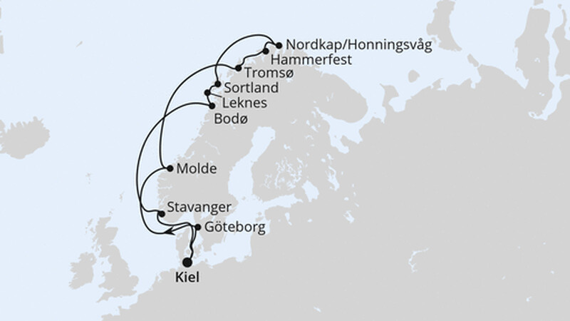 Norwegen mit Lofoten & Nordkap ab Kiel Norwegen mit Lofoten & Nordkap ab Kiel