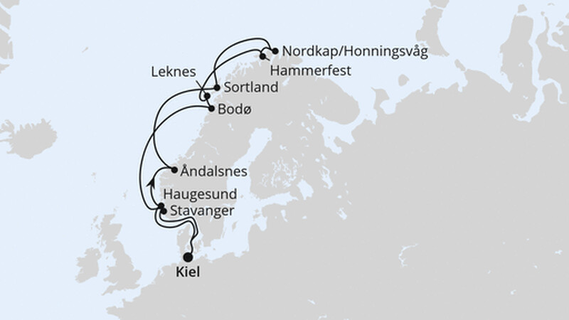 Norwegen mit Lofoten & Nordkap ab Kiel Norwegen mit Lofoten & Nordkap ab Kiel