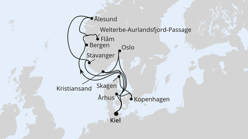 Große Skandinavien-Reise ab Kiel 1 Große Skandinavien-Reise ab Kiel 1