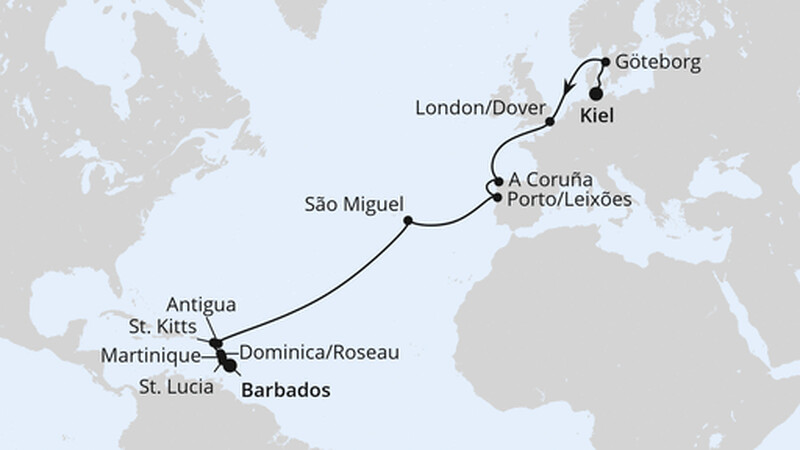 Von Kiel nach Barbados Von Kiel nach Barbados