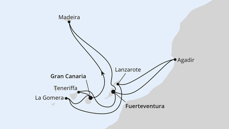 Kanaren, Madeira & Marokko Kanaren, Madeira & Marokko