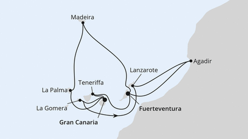 Kanaren, Madeira & Marokko Kanaren, Madeira & Marokko
