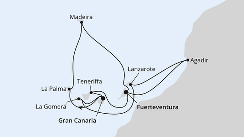 Kanaren, Madeira & Marokko Kanaren, Madeira & Marokko