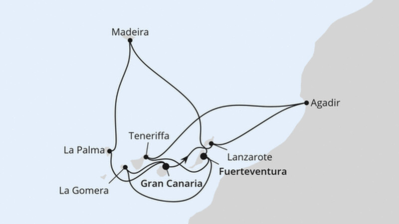 Kanaren, Madeira & Marokko Kanaren, Madeira & Marokko