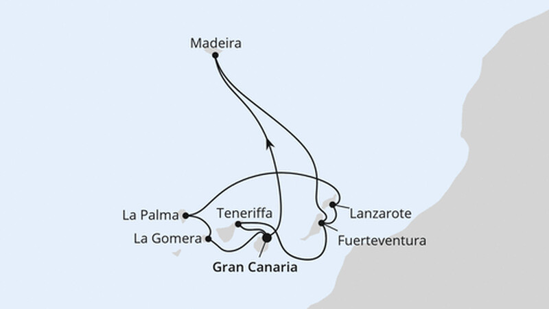 Große Kanaren-Reise mit La Gomera & Madeira Große Kanaren-Reise mit La Gomera & Madeira