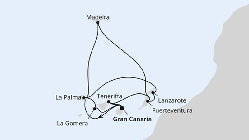 Große Kanaren-Reise mit La Gomera & Madeira Große Kanaren-Reise mit La Gomera & Madeira