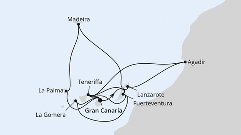 Große Kanaren-Reise mit Madeira & Marokko Große Kanaren-Reise mit Madeira & Marokko