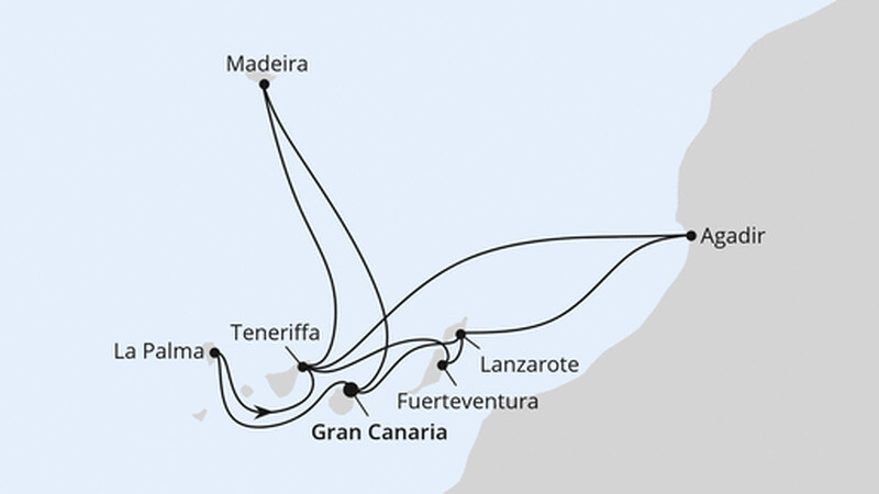 Große Kanaren-Reise & Marokko ab Gran Canaria Große Kanaren-Reise & Marokko ab Gran Canaria